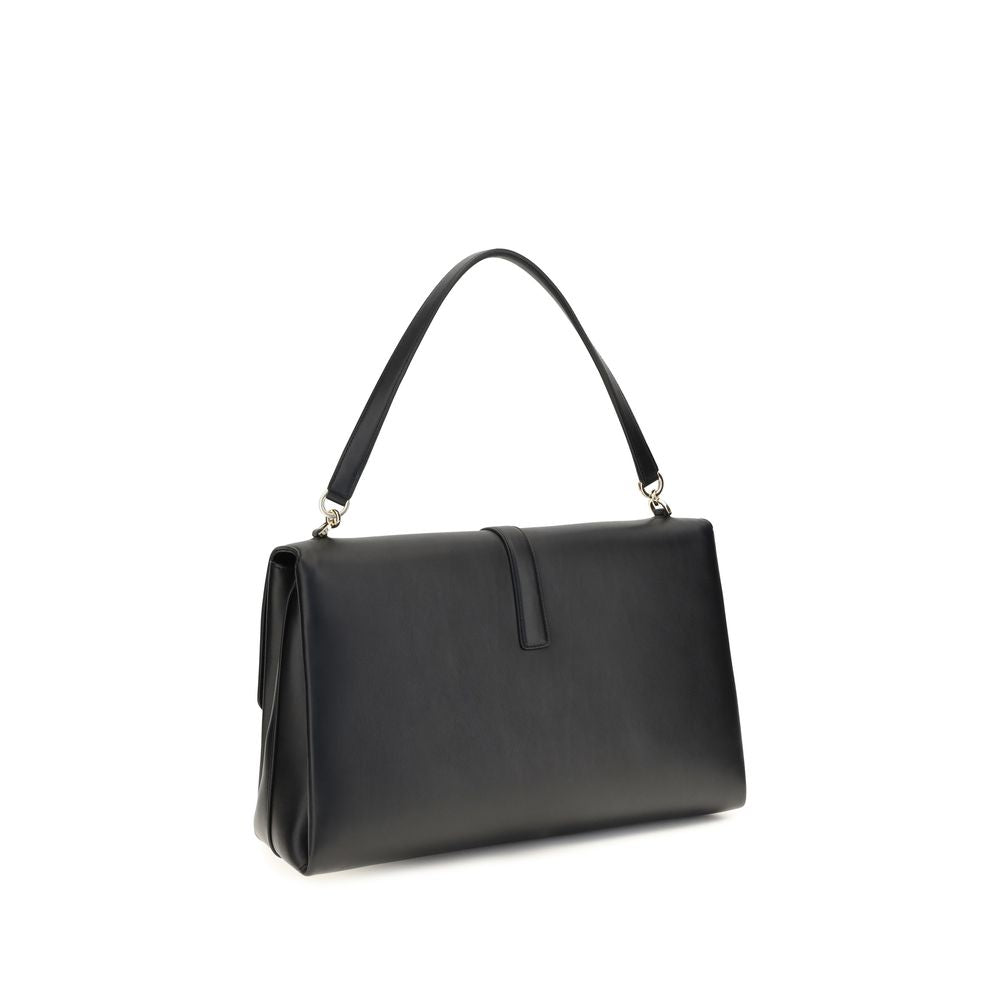 Ferragamo Black Calf Leather Bos Taurus Shoulder Bag - view 3