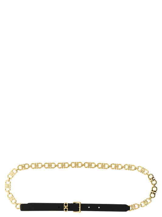 Ferragamo Black Calfskin Belt - YSONA