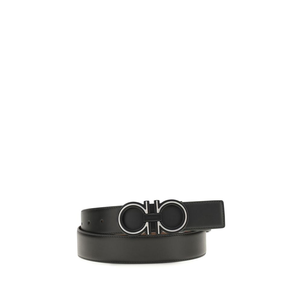 Ferragamo Blue Calf Leather Bos Taurus Regular Belt - YSONA