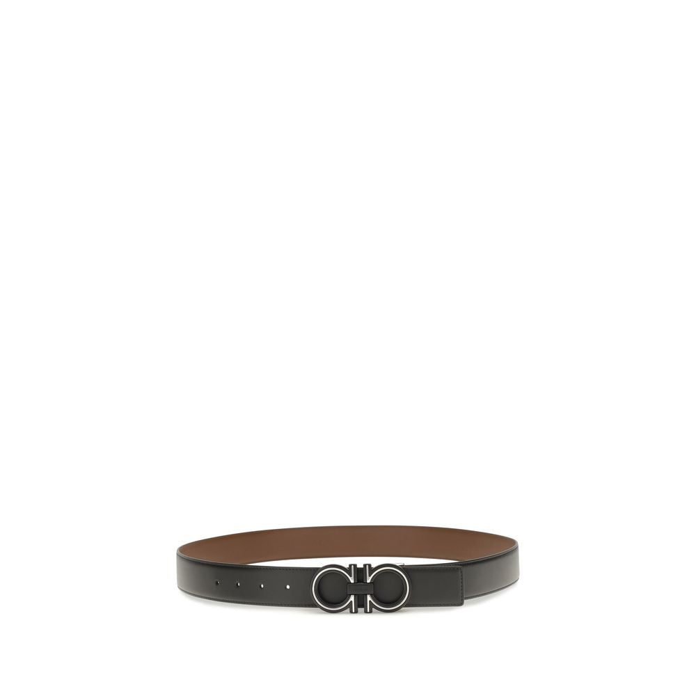 Ferragamo Blue Calf Leather Bos Taurus Regular Belt - view 2