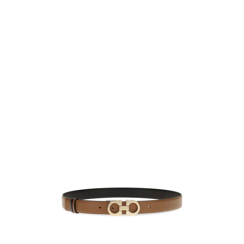 Ferragamo Brown Calf Leather Bos Taurus Regular Belt - view 2