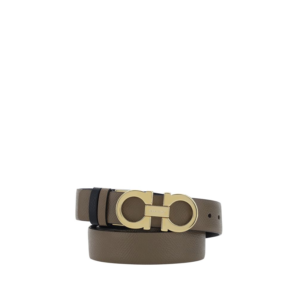 Ferragamo Brown Calf Leather Bos Taurus Regular Belt - YSONA