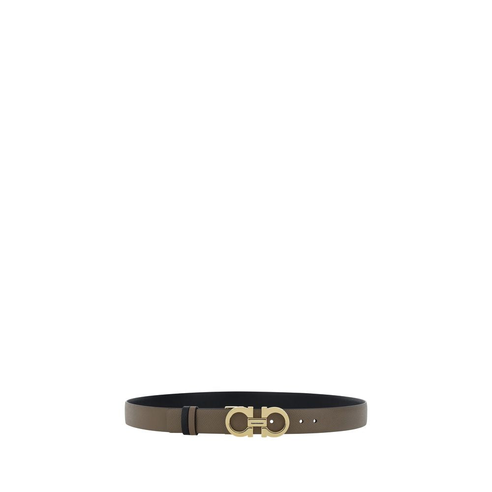 Ferragamo Brown Calf Leather Bos Taurus Regular Belt - view 2