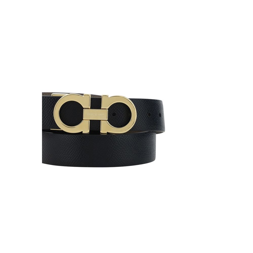 Ferragamo Brown Calf Leather Bos Taurus Regular Belt - view 3