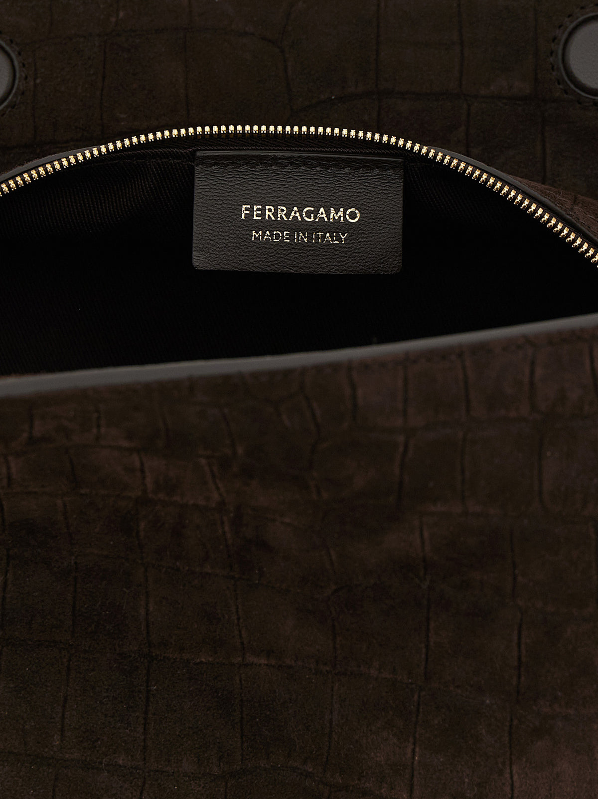 Ferragamo Brown Goatskin Shoulder Bag - view 4