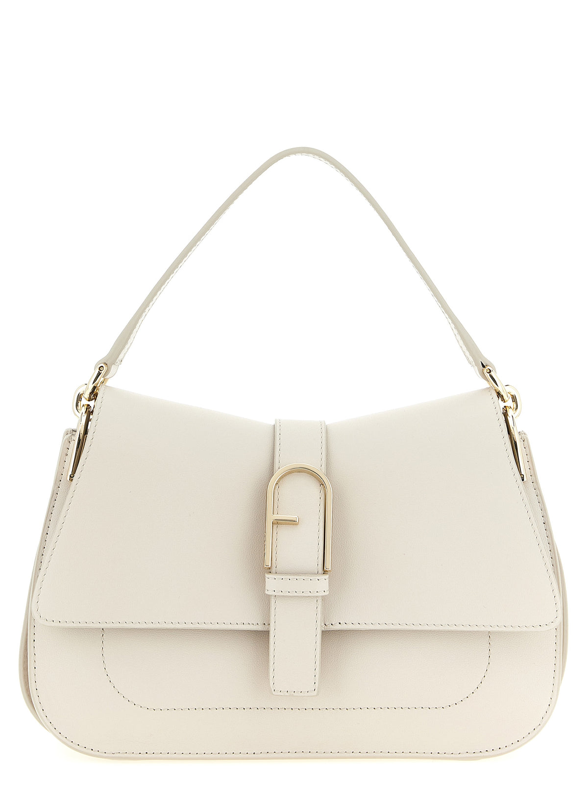 Furla Beige Calfskin Shoulder Bag