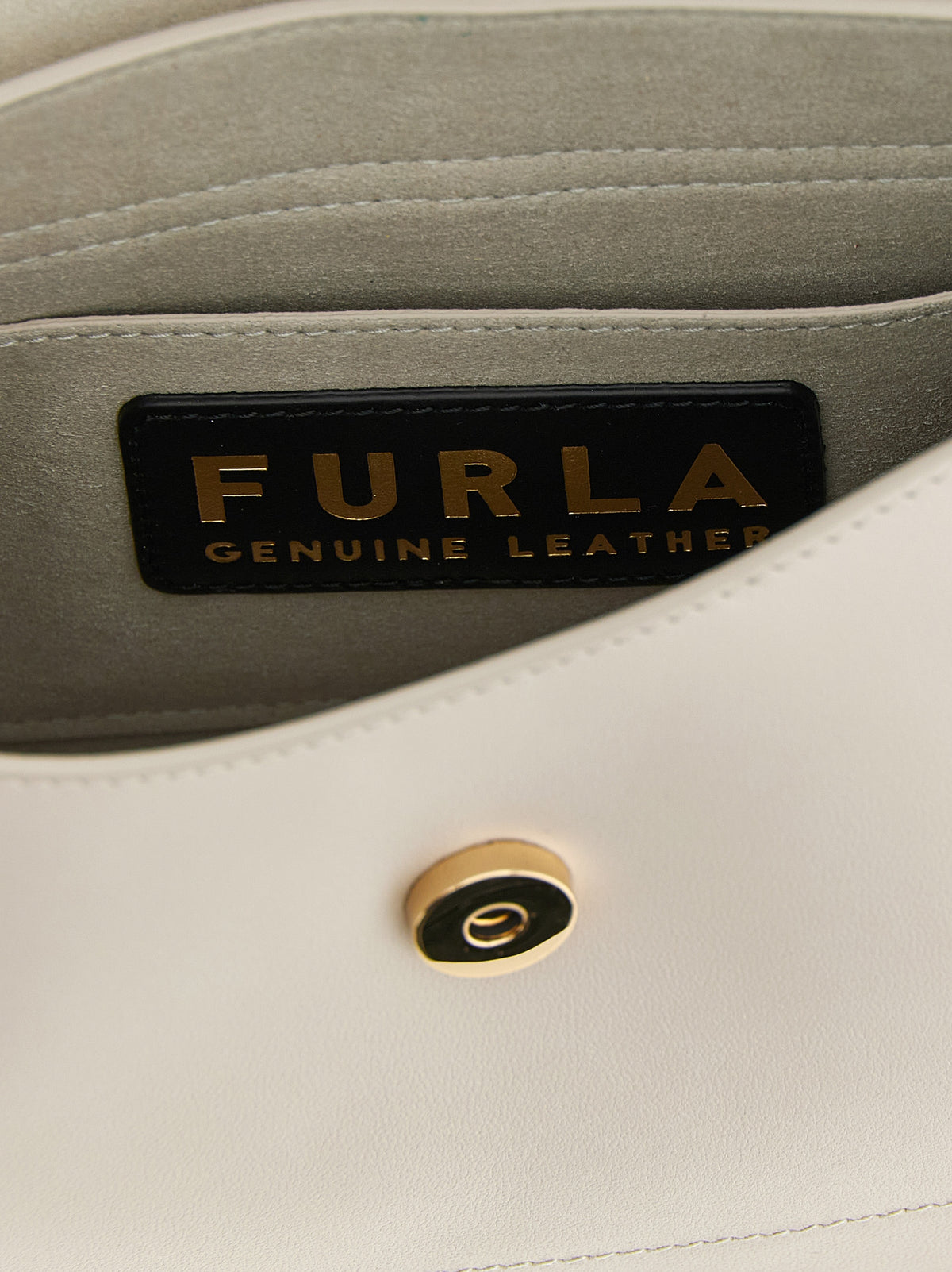 Furla Beige Calfskin Shoulder Bag - view 4