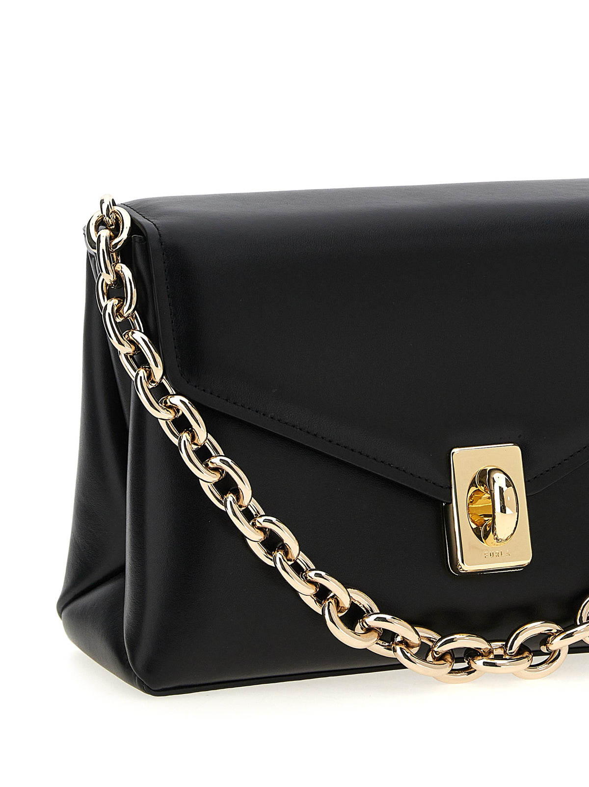 Furla Black Leather Shoulder Bag - view 3