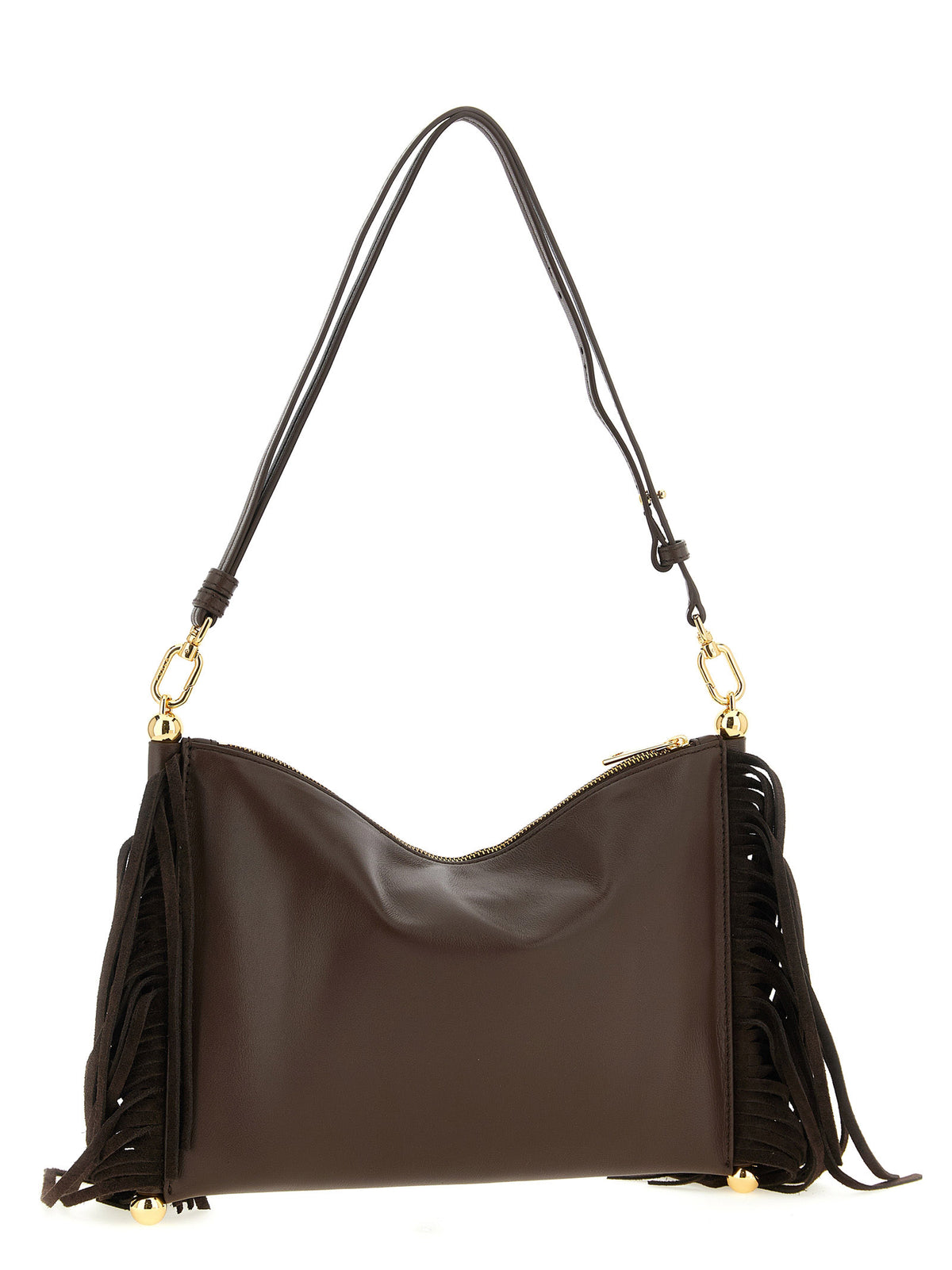 Furla Brown Lamb Leather Shoulder Bag - view 2