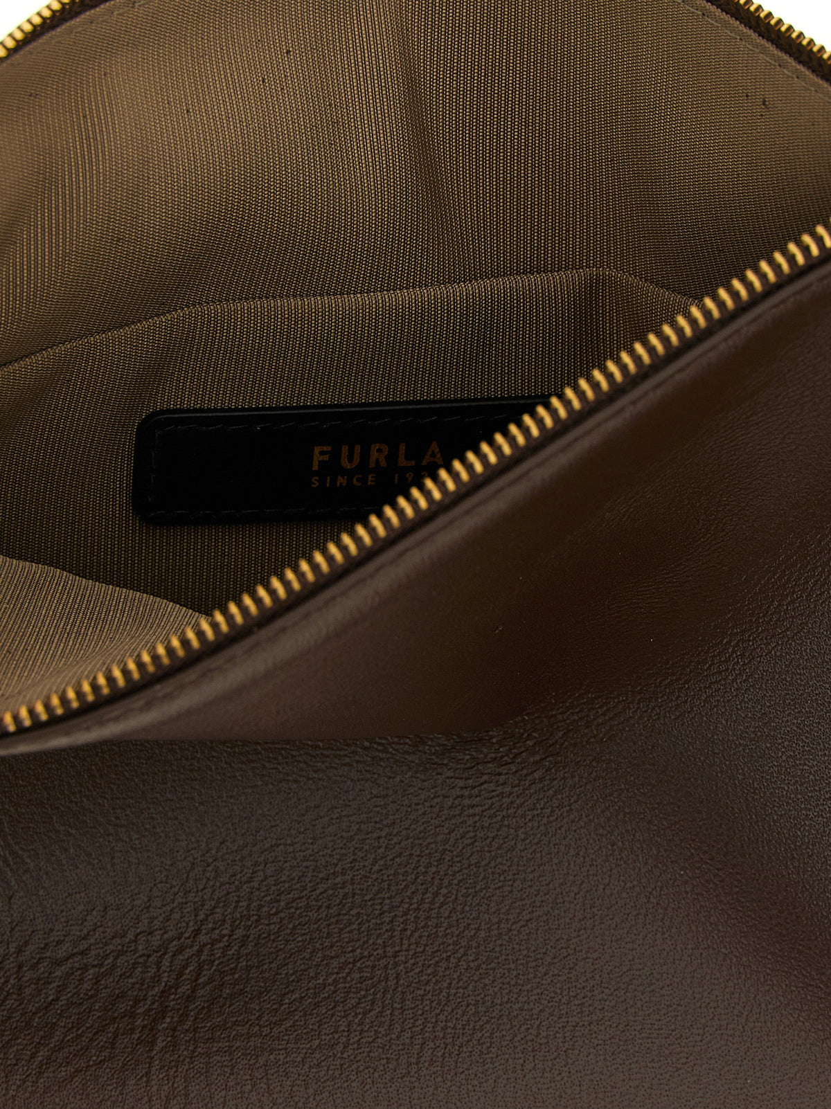 Furla Brown Lamb Leather Shoulder Bag - view 4