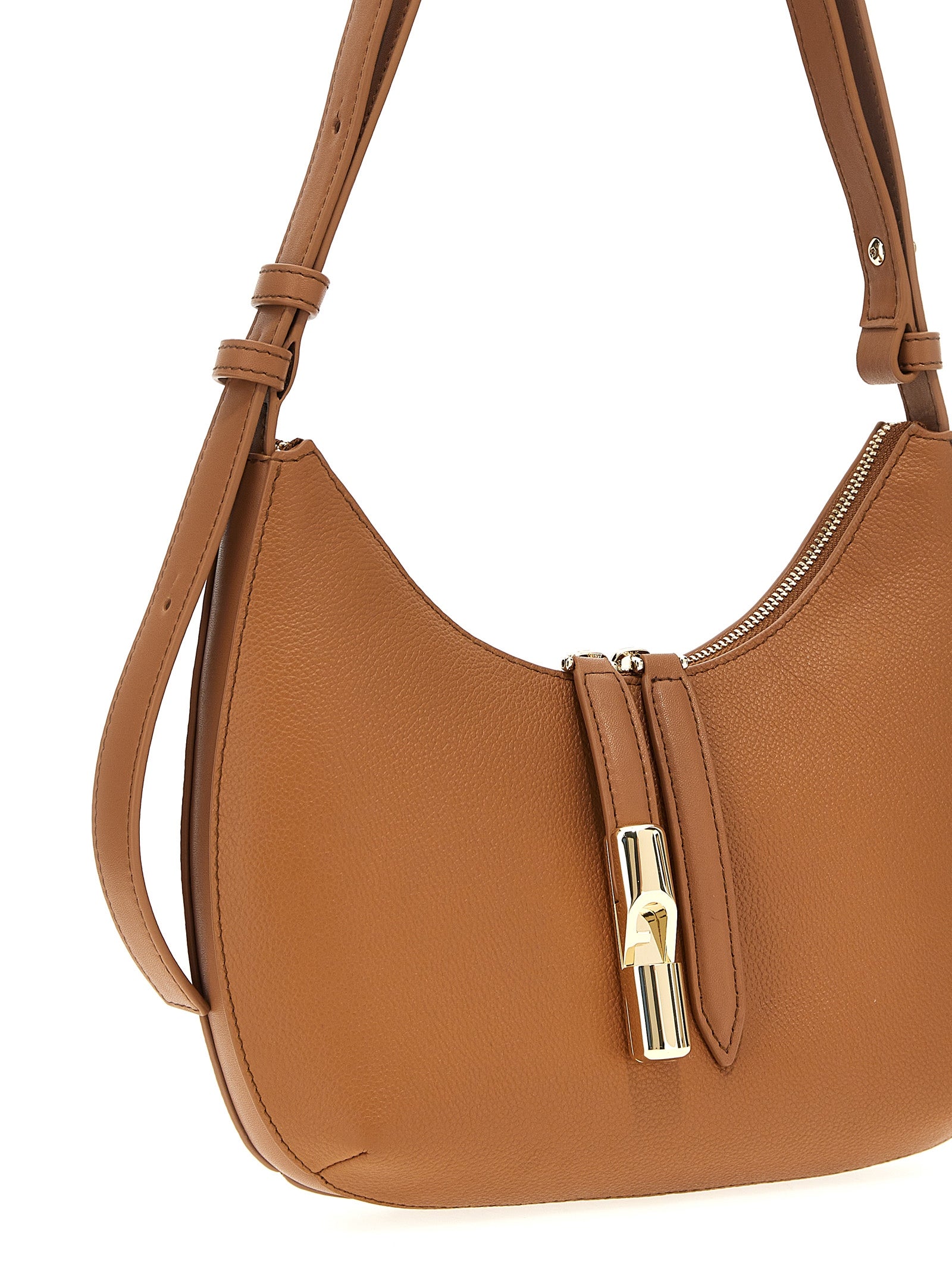 Furla Brown Leather Shoulder Bag - view 3