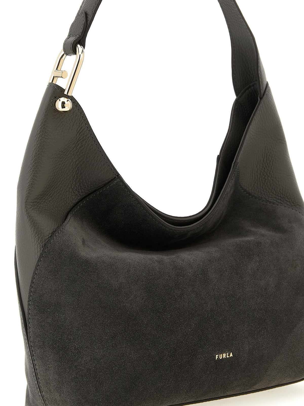 Furla Gray Calfskin Shoulder Bag - view 3