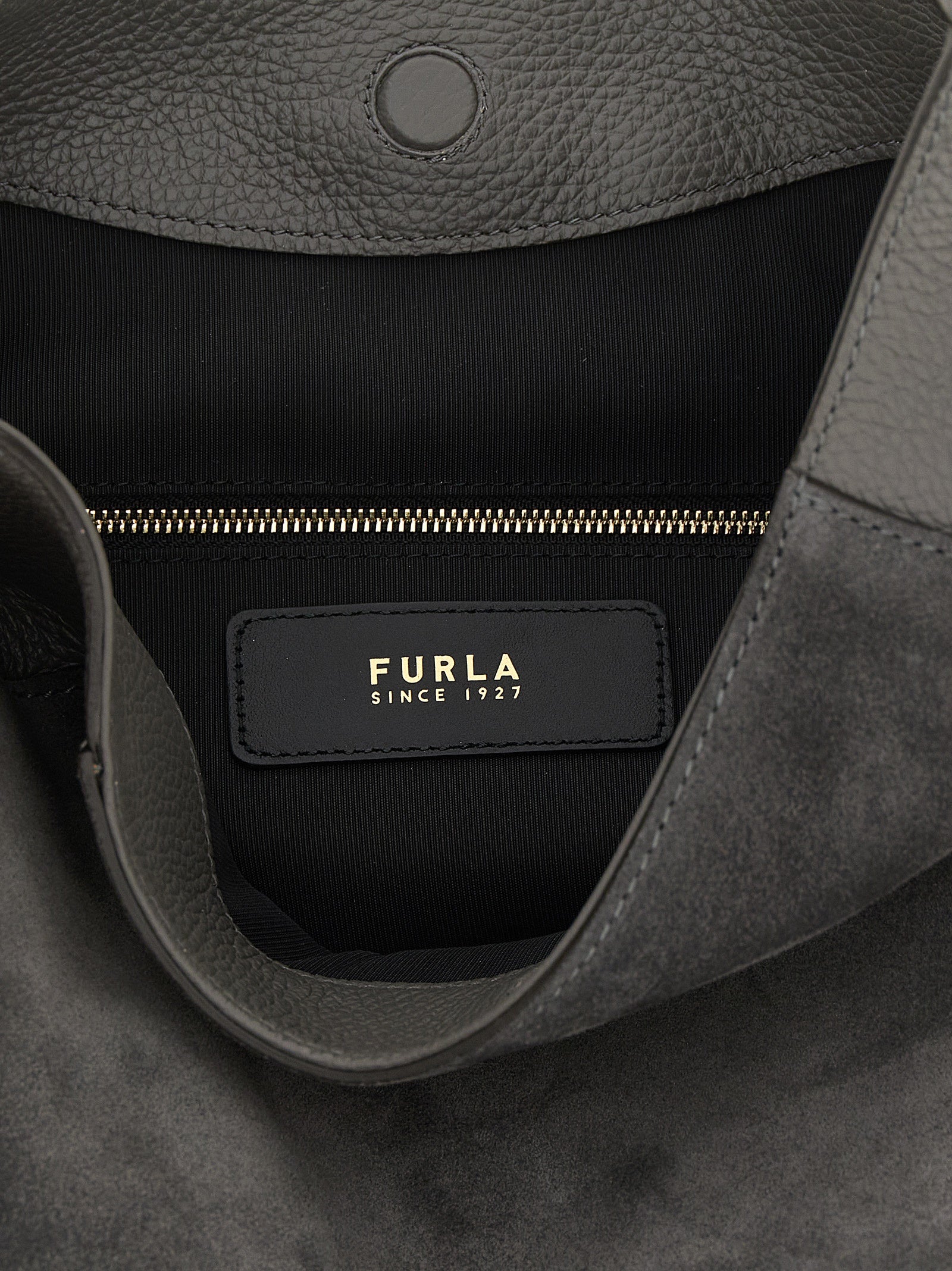 Furla Gray Calfskin Shoulder Bag - view 4