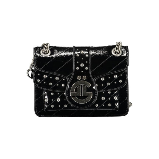 Gaelle Paris Black Polyurethane Women Shoulder Bag - YSONA