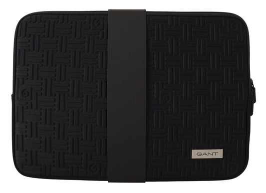 Gant Black Padded Pouch Bag Zipper Cover Sleeve Case - YSONA