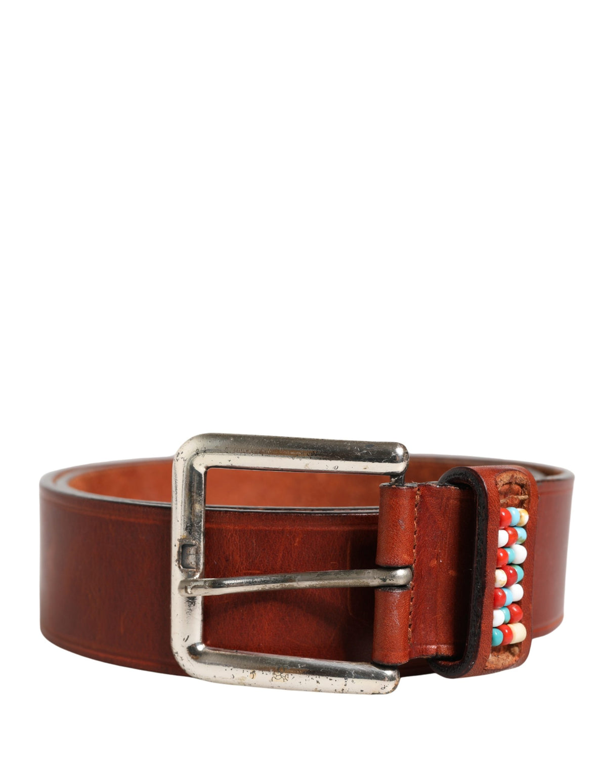 GF Ferre Bordeaux Wide Leather Waist Gold Silver Buckle Belt - YSONA