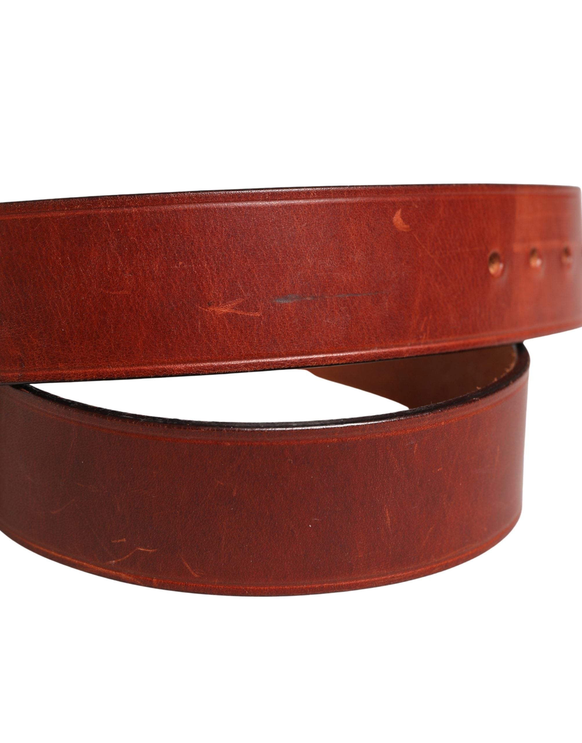 GF Ferre Bordeaux Wide Leather Waist Gold Silver Buckle Belt - view 5