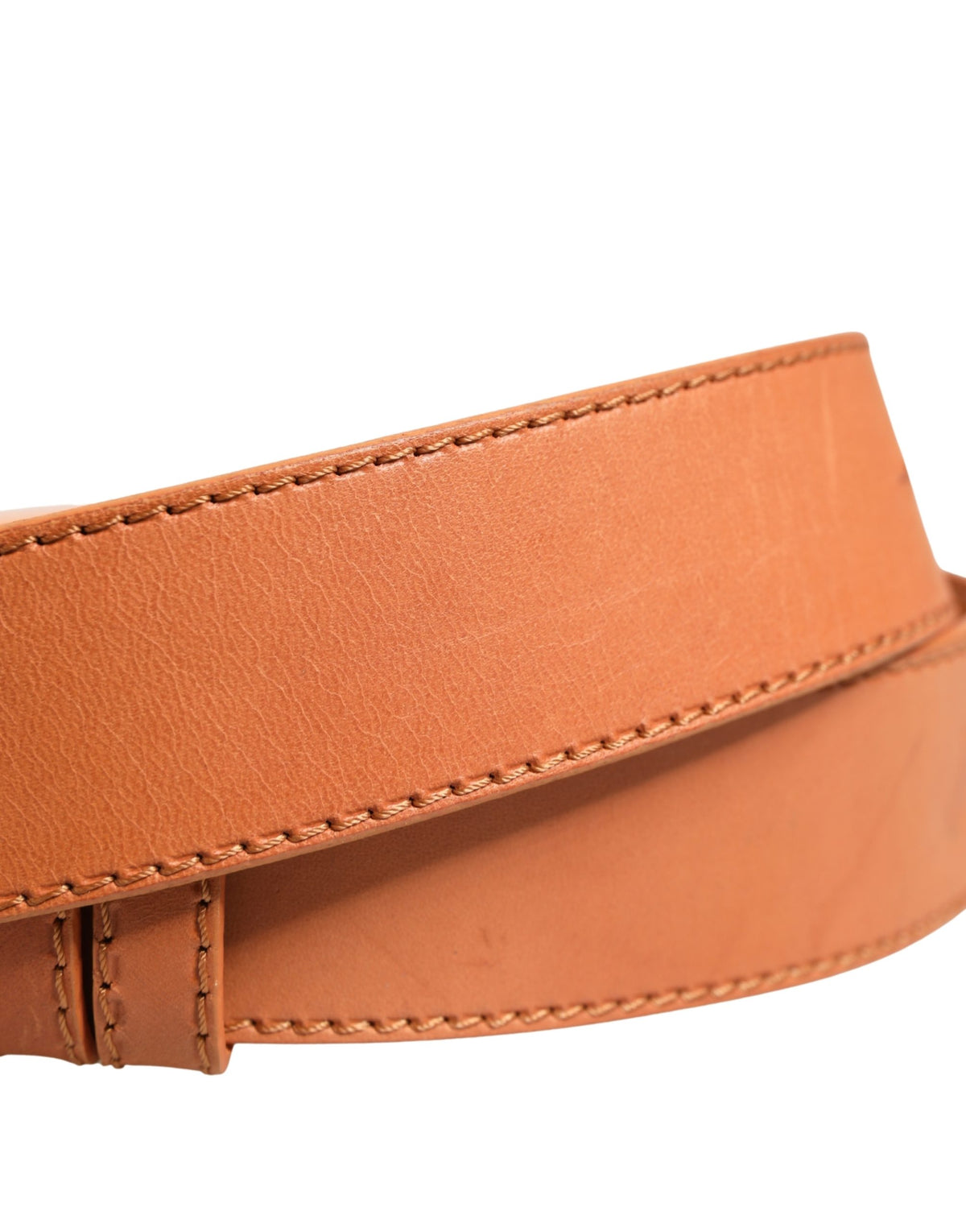 GF Ferre Orange Leather Hexagon Metal Buckle Waist Women Belt - view 5