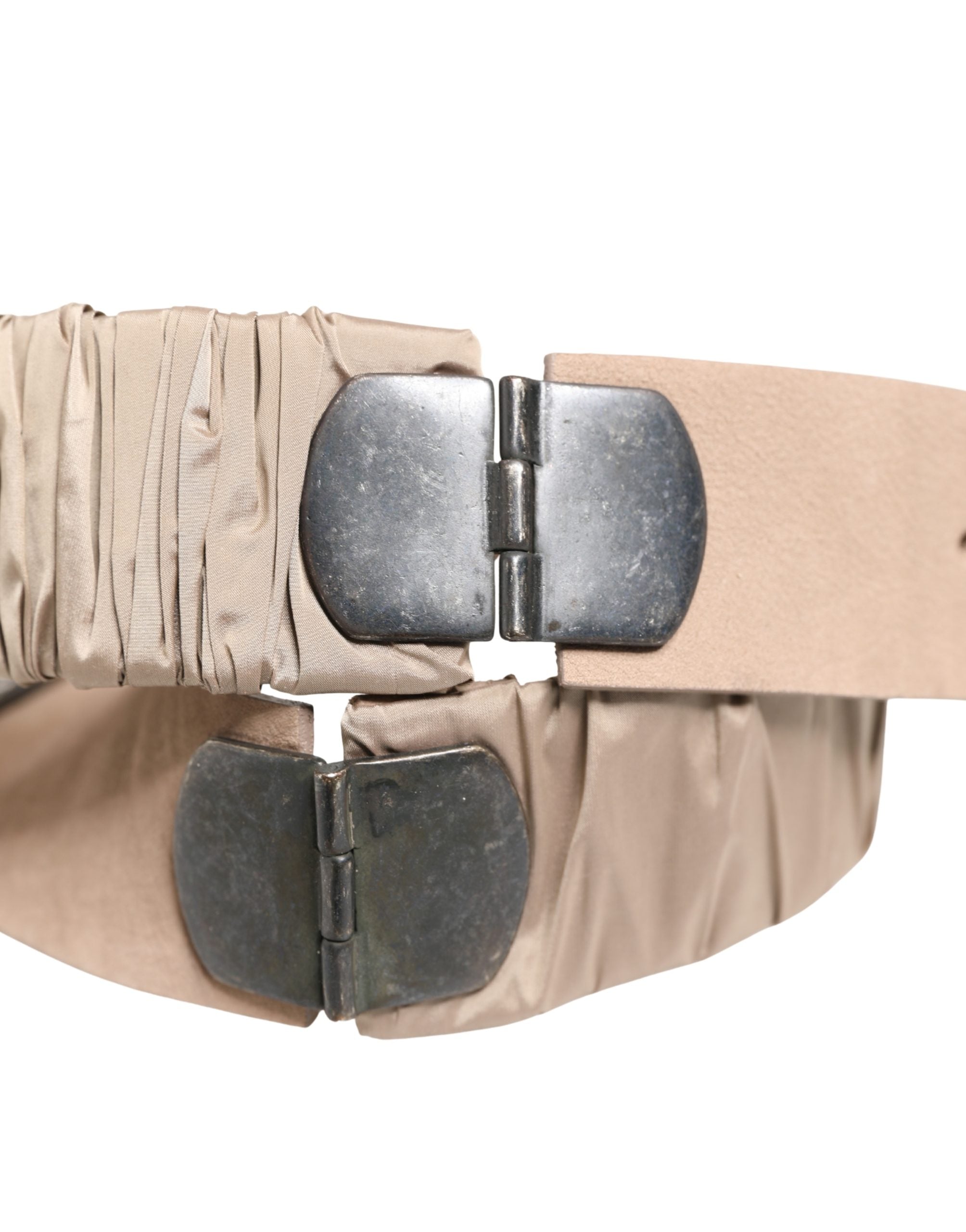 GF Ferre Women Beige Polyester Silver Metal Buckle Waist Belt - view 5