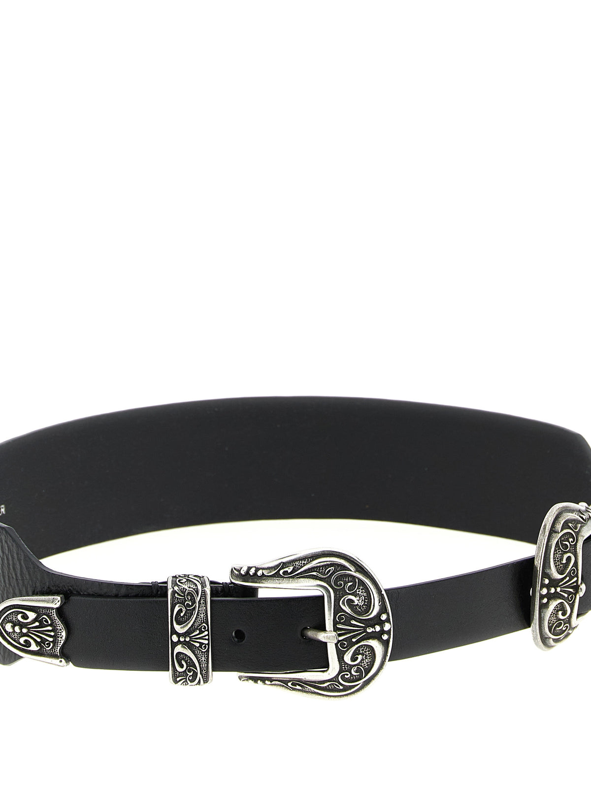 Golden Goose Black Cowhide Regular Belt - view 3