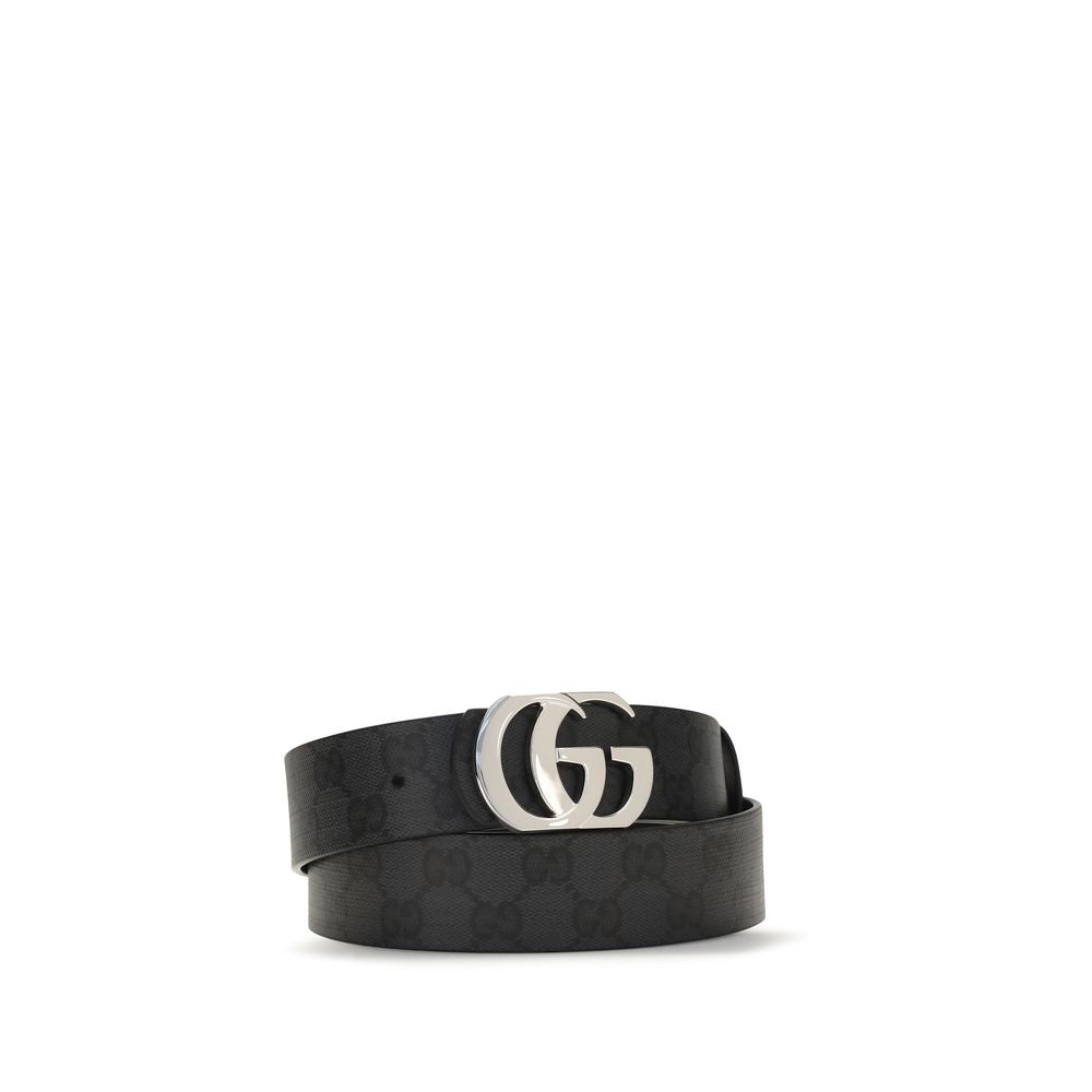 Gucci Black Calf Leather Bos Taurus Regular Belt - YSONA