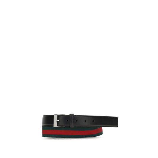 Gucci Black Calf Leather Bos Taurus Regular Belt - YSONA