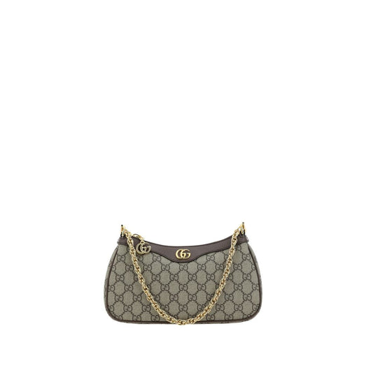 Gucci Brown Cotton Shoulder Bag - YSONA