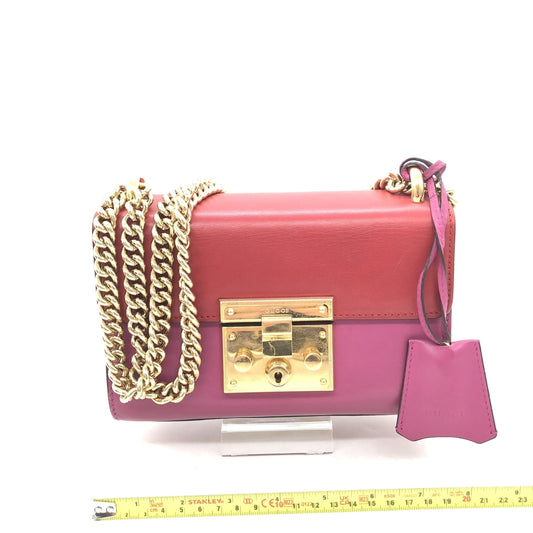 Gucci Padlock Crossbody Shoulder Bag In Pink - YSONA