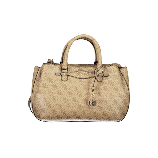 Guess Jeans Beige Polyurethane Women Handbag - YSONA