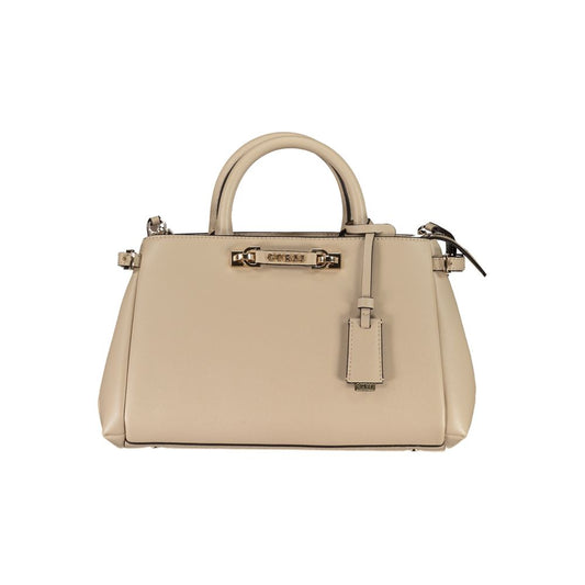 Guess Jeans Beige Polyurethane Women Handbag - YSONA
