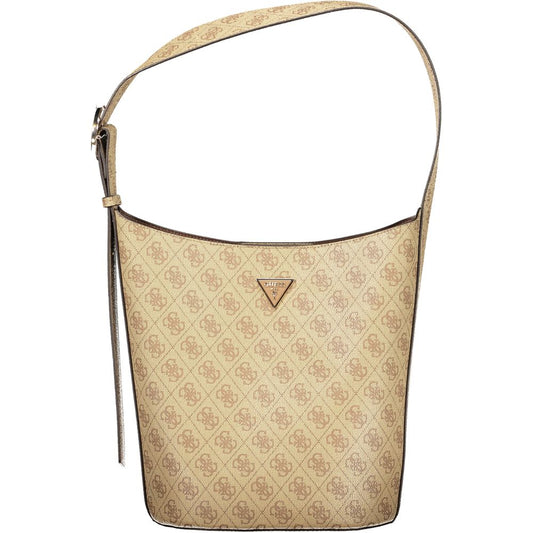 Guess Jeans Beige Polyurethane Women Handbag - YSONA