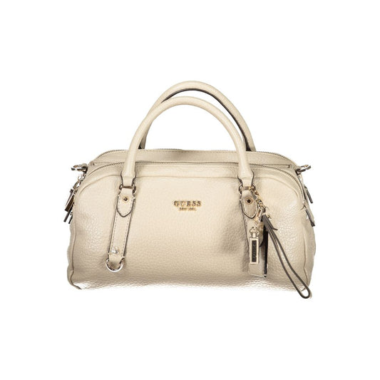 Guess Jeans Beige Polyurethane Women's Handbag - YSONA
