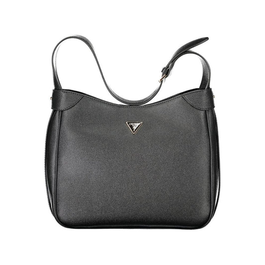 Guess Jeans Black Polyurethane Women Handbag - YSONA