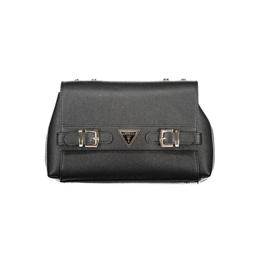 Guess Jeans Black Polyurethane Women Handbag - YSONA