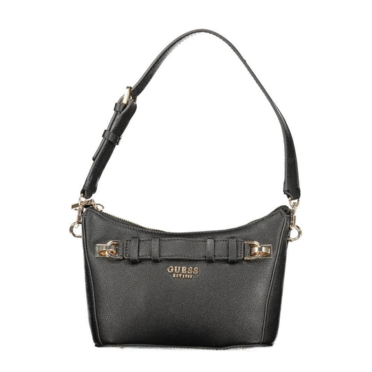 Guess Jeans Black Polyurethane Women Handbag - YSONA