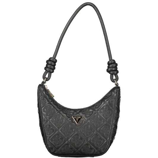 Guess Jeans Black Polyurethane Women Handbag - YSONA