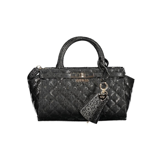 Guess Jeans Black Polyurethane Women Handbag - YSONA