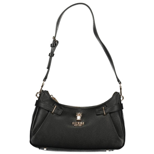 Guess Jeans Black Polyurethane Women Handbag - YSONA