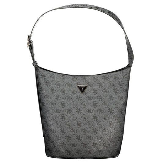 Guess Jeans Black Polyurethane Women Handbag - YSONA
