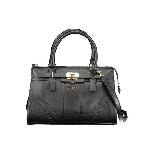 Guess Jeans Black Polyurethane Women Handbag - YSONA