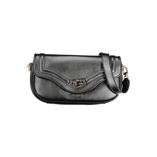 Guess Jeans Black Polyurethane Women Handbag - YSONA