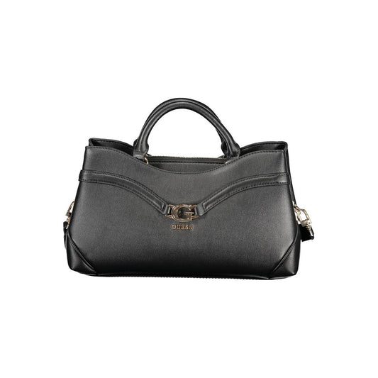 Guess Jeans Black Polyurethane Women's Handbag - YSONA