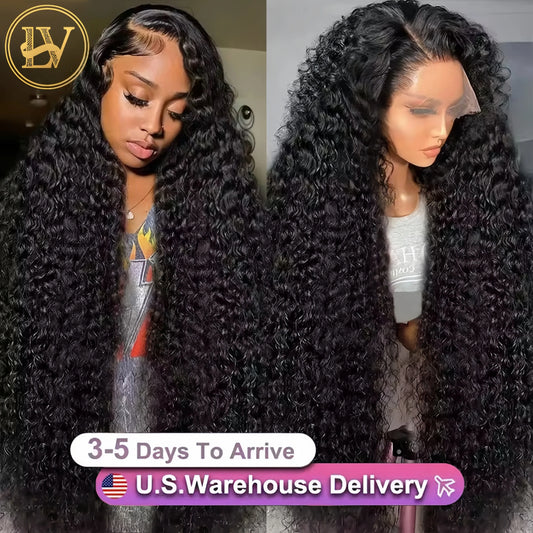 High Density Deep Wave 13x4 & 13x6 HD Lace Front Wig – 250%, 40–46 Inch Loose Water Wave