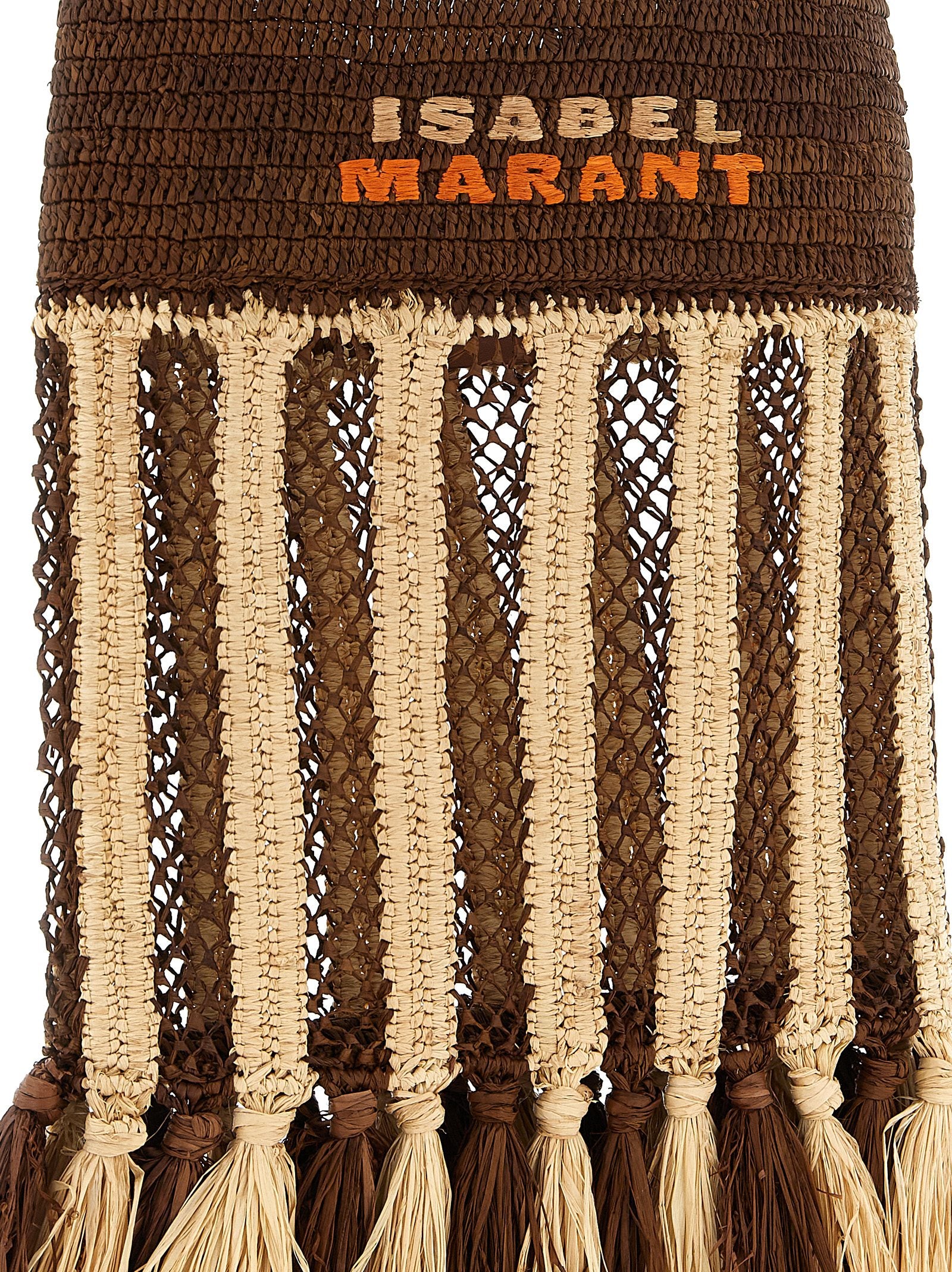 Isabel Marant Brown Raffia Shoulder Bag - view 3