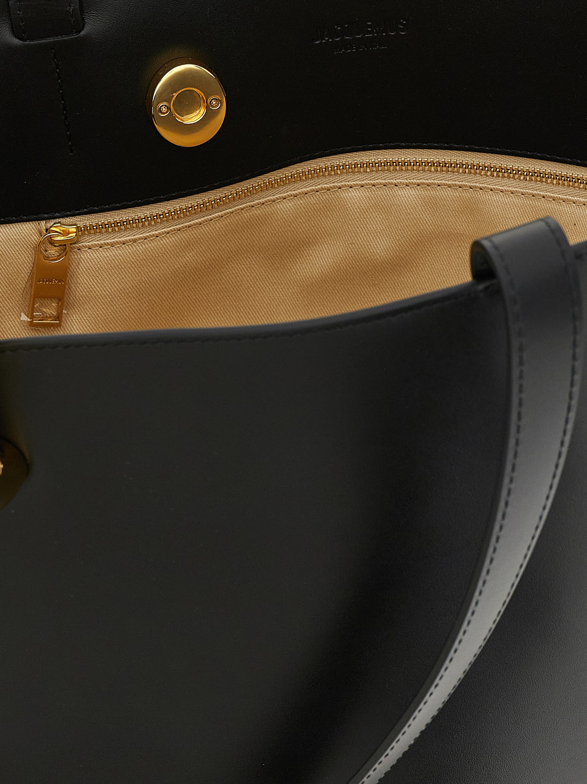 Jacquemus Black Cowhide Shoulder Bag - view 4