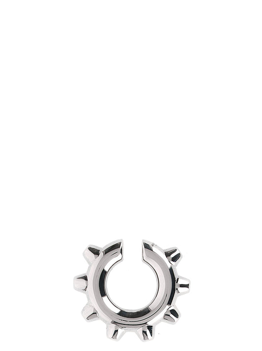 Jil Sander Silver Brass Earrings - YSONA