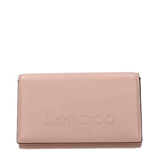 Jimmy Choo Pink Leather Clutch Bag - YSONA