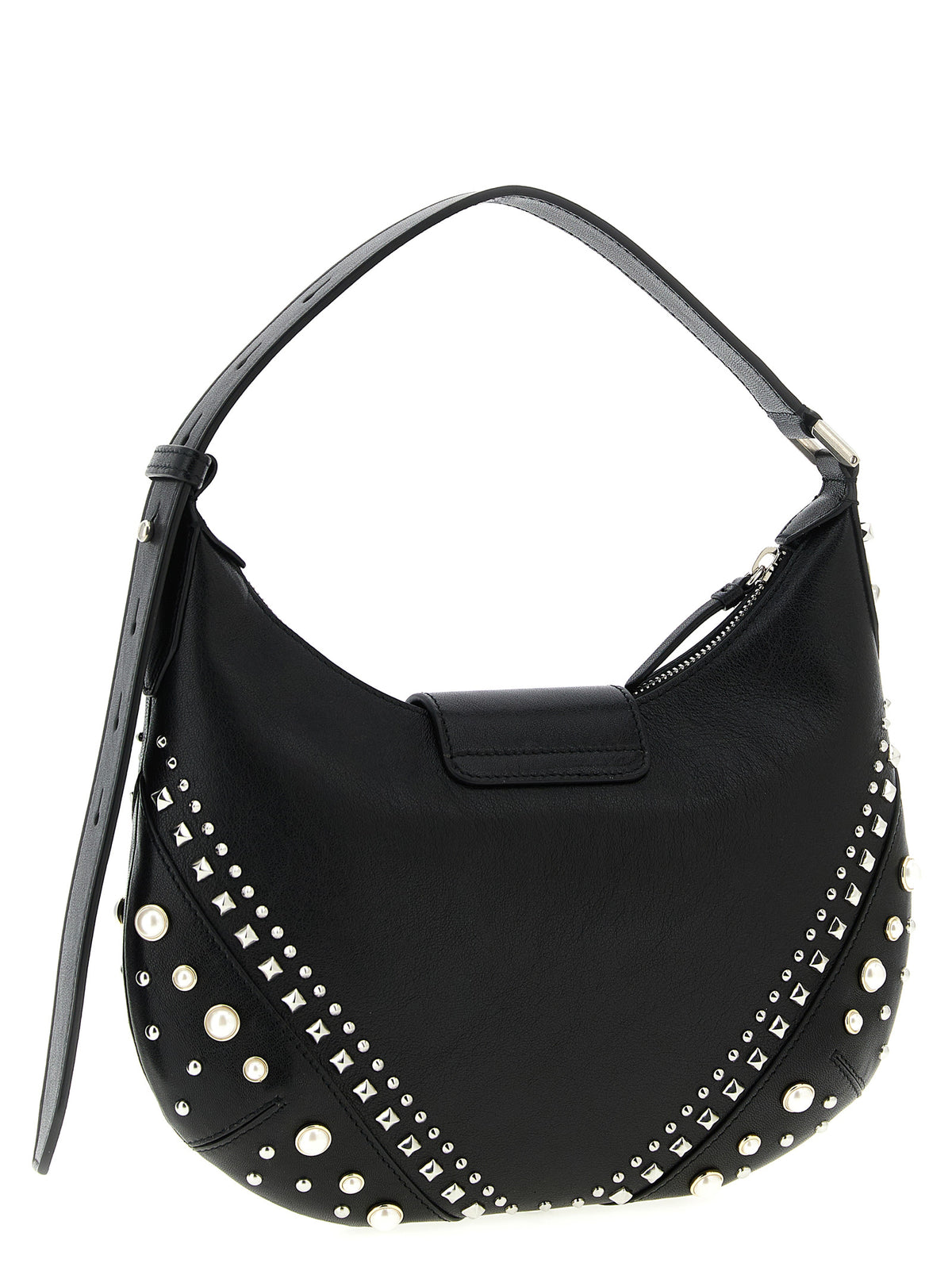 Jimmy Choo White Lamb Leather Shoulder Bag - view 2