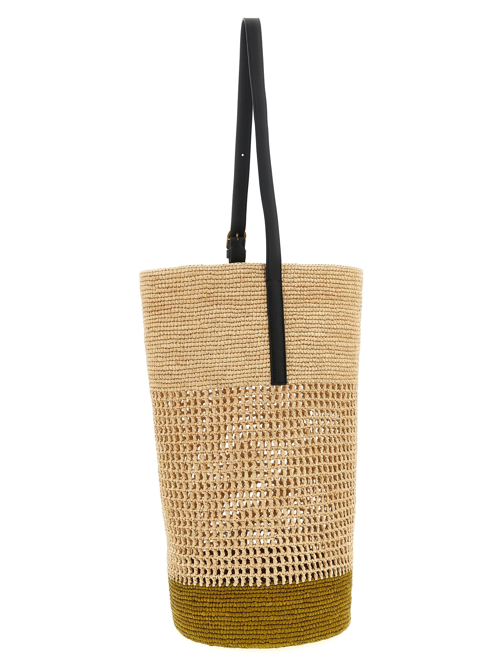 Khaite Beige Sisal Shoulder Bag - view 2