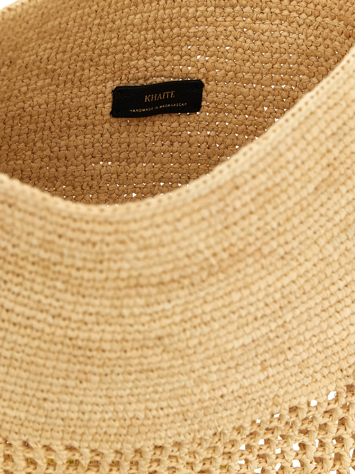 Khaite Beige Sisal Shoulder Bag - view 4